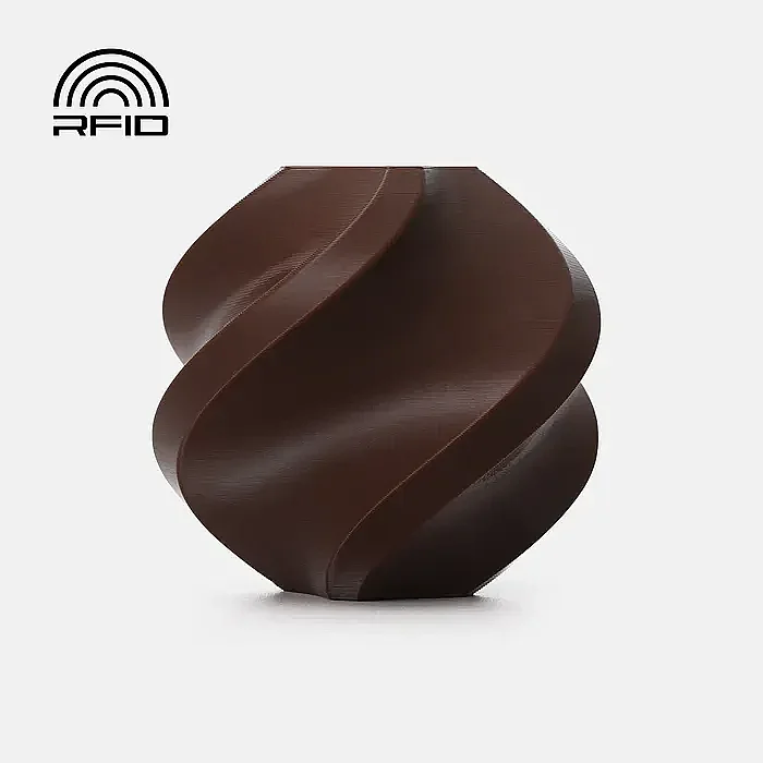 Bambu PETG Basic-Dark Brown- with Bambu Reusable Spool 1Kg Filament