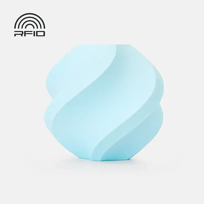 Bambu PLA Pure-Baby Blue- with Bambu Reusable Spool 1Kg Filament