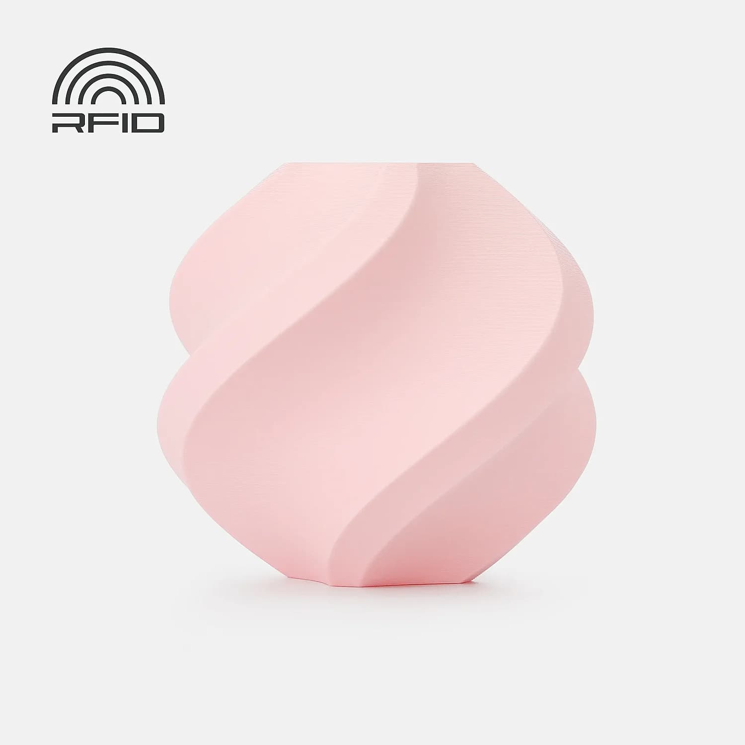Bambu PLA Pure-Milky Pink- with Bambu Reusable Spool 1Kg Filament