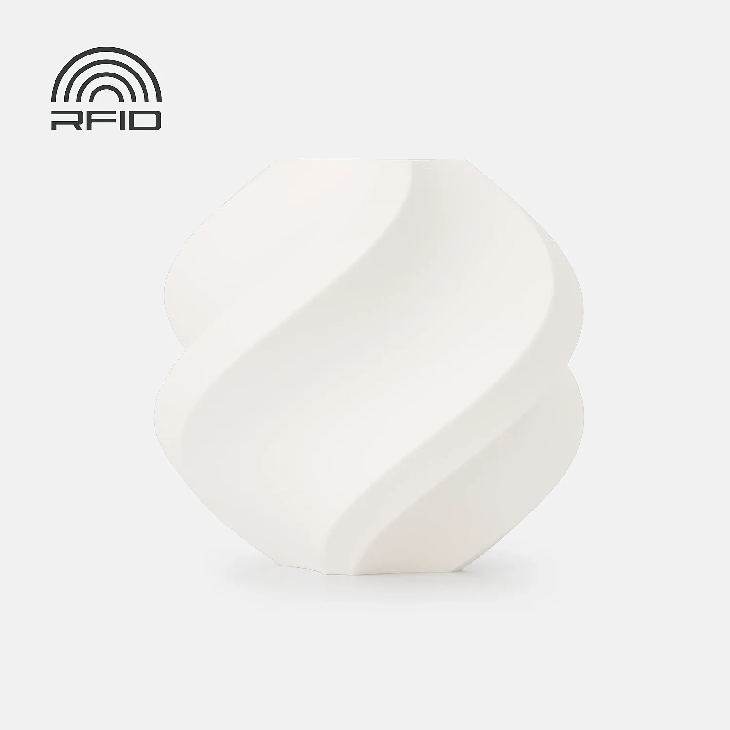 Bambu PLA Pure-Pure White- with Bambu Reusable Spool 1Kg Filament
