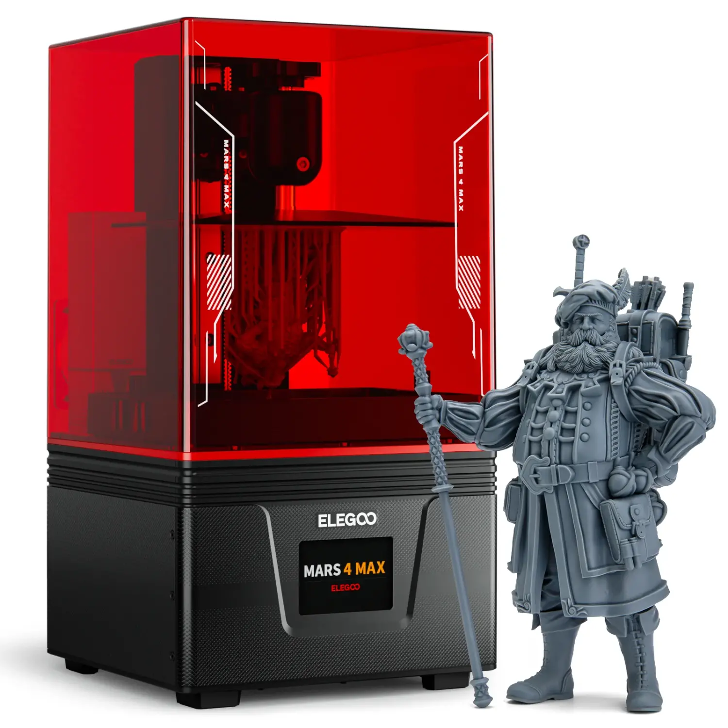 ELEGOO Mars 4 Max MSLA Resin 3D Printer with 6K Mono LCD