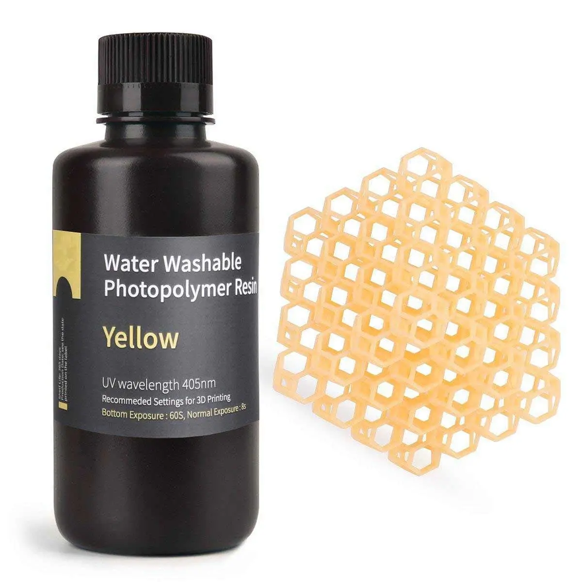 ELEGOO Water Washable Resin 1kg Yellow